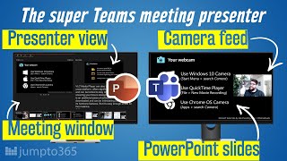 How to use Presenter Mode in Microsoft Teams Meeting presentations 2021 features in Teams [upl. by Cinom]