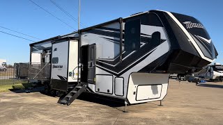 Side Patio Rear Patio Momentum 399TH 5th Wheel Toy Hauler by Grand Design  Full Time Luxury [upl. by Witcher156]