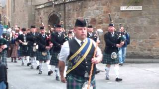 Dornoch pipe band Highlands gathering in 2015 [upl. by Ulrika]