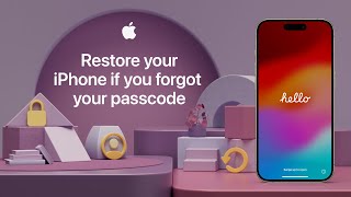 How to restore your iPhone if you forgot your passcode  Apple Support [upl. by Janik]