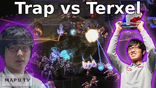 UNLUCKY  Trap vs Terxel  Bo3  StarCraft 2 [upl. by Madalena]