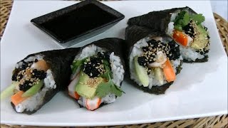 ⭐ Cómo hacer temaki sushi  Sushi casero fácil ⭐ [upl. by Hauger]