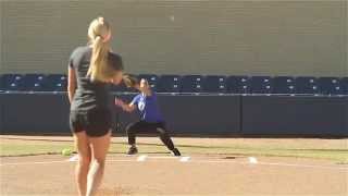 Softball Pitching Drills Accuracy and Changeup  Amanda Scarborough [upl. by Annatnas534]