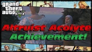 GTA 5 How To Get Altruist Acolyte Xbox Achievement PSN Trophy Easy Achievement Trophy GTA V [upl. by Yetty]