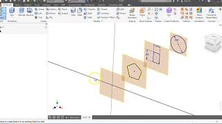 Autodesk Inventor  Work Plane Offsets and Lofting In Autodesk Inventor [upl. by Tijnar]