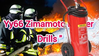 ZIMAMOTO DRILLS FIRE EXTINGUISHERS TEAM [upl. by Kerianne]