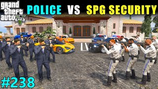 Police Vs Spg Security Legal Fight  Gta V Gameplay [upl. by Aillicec]