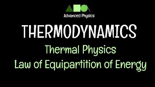 Thermal PhysicsThermodynamics Law of Equipartition of Energy [upl. by Leval976]