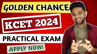 GOLDEN CHANCE  WRITE KCET PRACTICAL EXAM 2024 TO GET AGRICULTURE QUOTA  KCET APPLICATION FORM 2024 [upl. by Ymereg]