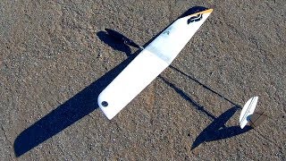 Trouble Landing Full Flight FlingShot Micro DLG Glider [upl. by Lobel]