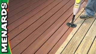 How To Refinish A Deck  Menards [upl. by Annaegroeg]