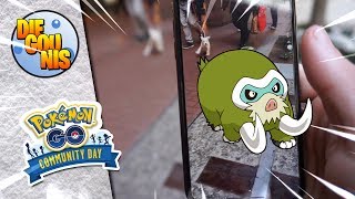 💥 MI POKEMON GO COMUNITY DAY AL COMPLETO Mamoswine shiny [upl. by Sabu]