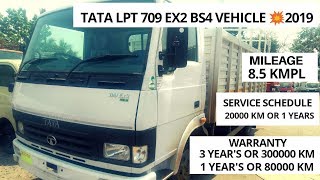 Tata Lpt 709 EX2 Bs4 Vehicle 2019 specifications service Schedule amp Warranty [upl. by Adnuhser292]