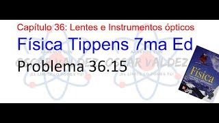 Problema 3615 Física Tippens Capítulo 36 ¿Cuál es la distancia a la imagen imagen real o virtual [upl. by Attoynek153]