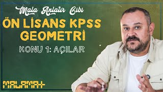 Malamat KPSS 2024  Geometri Konu 1 Açılar  Murat Aktürk [upl. by Derfnam]