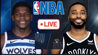 Minnesota Timberwolves at Brooklyn Nets NBA Live Play by Play Scoreboard  Intergard  Interga [upl. by Femmine32]