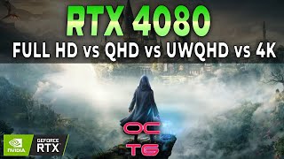 RTX 4080 test full hd  qhd  uwqhd  ultra hd  4k  in hogwarts legacy  Witcher 3  CyberPunk [upl. by Anahsahs]