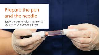 Performing an Injection with BD AutoShield™ Duo Safety Pen Needle [upl. by Iznil]