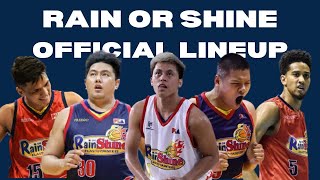 RAIN OR SHINE ELASTO PAINTERS OFFICIAL LINEUP FOR PBA PHILIPPINE CUP 2022  PBA UPDATES [upl. by Uzzi499]