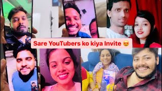 YouTubers Ko Kiya Invite  Ankush Saxena  Swati Shrivastav [upl. by Baggott145]