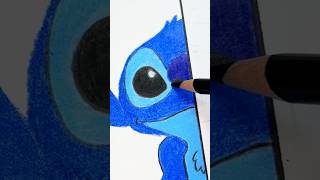 Coloring Stitch Challenge  Art for Kids ytshort artforkids kidsart [upl. by Yenterb]