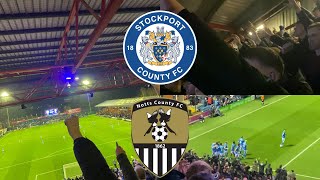 SCENES AS COUNTY BEAT NOTTS  Stockport County vs Notts County Match Day Vlog [upl. by Mouldon397]