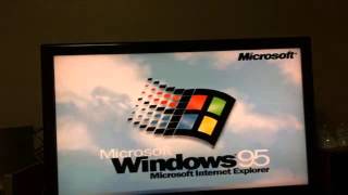 Samsung 486DX266 PC spc7700p windows 95 booting [upl. by Ymme]