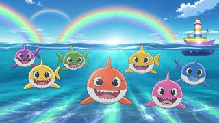 Baby Shark Learns Colors  MomoNico Nursery Rhymes amp Kids Songs [upl. by Haleelahk]