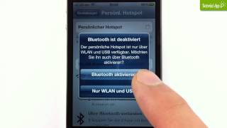 iPhone Tutorial Persönlicher Hotspot [upl. by Cerf]