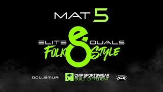 Mat 5  2024 Elite 8 Duals  Folkstyle [upl. by Sanson]