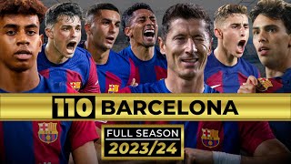 All 110 Barcelona Goals 202324  FULL SEASON  CINEMATIC STYLE [upl. by Berkman]