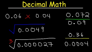 Multiplying Decimals and Dividing Decimals  The Easy Way [upl. by Nus972]