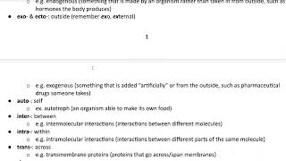 Biochemistry amp biology word parts key prefixes suffixes roots etc with examples [upl. by Zeba]