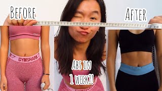 How I got ABS in 1 WEEK Pamela Reif Workout Results iNSanE [upl. by Yun]