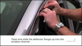 How To Install Weathertech Wind and Rain Deflectors [upl. by Atteyram971]