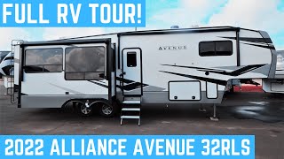 BRAND NEW 5TH WHEEL RV MODEL 2022 ALLIANCE AVENUE 32RLS FULL RV TOUR [upl. by Mundt]