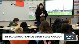 Tribal school heals as Biden issues apology [upl. by Carmela]