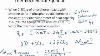 Thermochemical Reaction Example [upl. by Opiuuk]