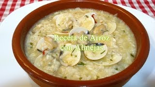 Receta fácil y rápida de arroz con almejas [upl. by Lahpos]