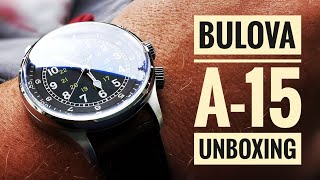 BULOVA A15 UNBOXING The Pilots Watch That Never Was Sort of [upl. by Mackenie]