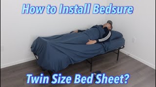 How to Install Bedsure Twin Size Bed Sheet [upl. by Mitchiner]