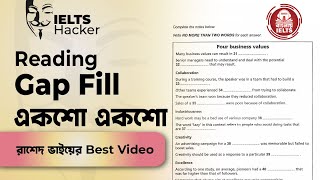 IELTS Reading  Gap Fill Tips and Tricks in Bangla  Get 100 Accuracy  Ninja Way [upl. by Leroi]