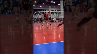 One Hand Pass libero siennarivera shorts volleyball bavc [upl. by Etyam]