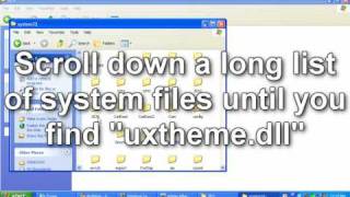 How to Patch the uxthemedll file in Windows XP Easy amp Safe [upl. by Helaine]