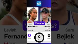 Tennis WTA Australian Open 2024 Round of 128 Fernandez vs Bejlek shorts [upl. by Anived]