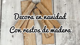 Decora en navidad con restos de madera [upl. by Artined]