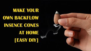 DIY Backflow Incense Cones at Home in a minute  Easy DIY  How to Make Backflow Incense Cone [upl. by Seraphina610]