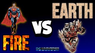 DCUO Fire vs Earth Battle Tank Comp [upl. by Sylvanus]