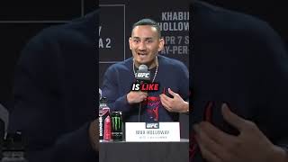 Max Holloway Wants Piece Of Khabib😱 [upl. by Lemieux]