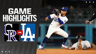 Rockies vs Dodgers Game Highlights 6124  MLB Highlights [upl. by Perpetua]